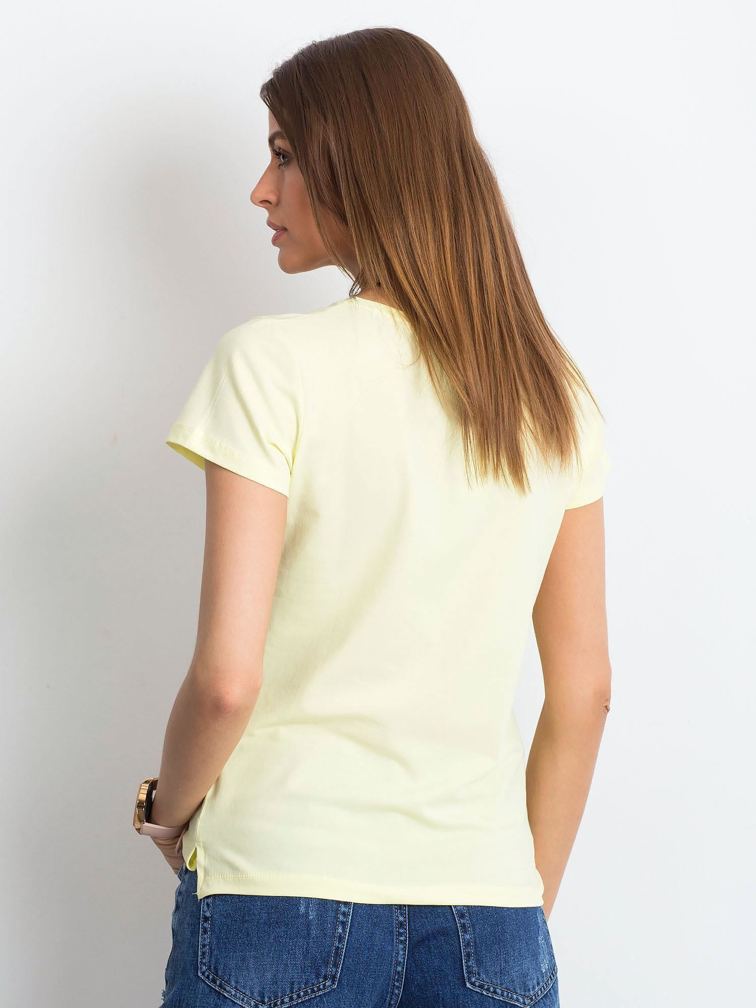 T-shirt Jasny żółty
