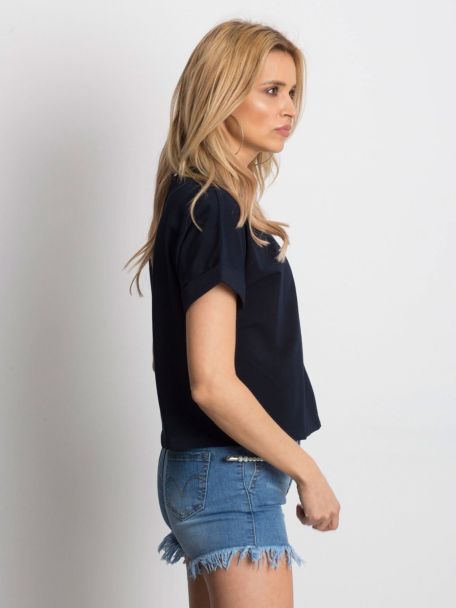 T-shirt Granatowy