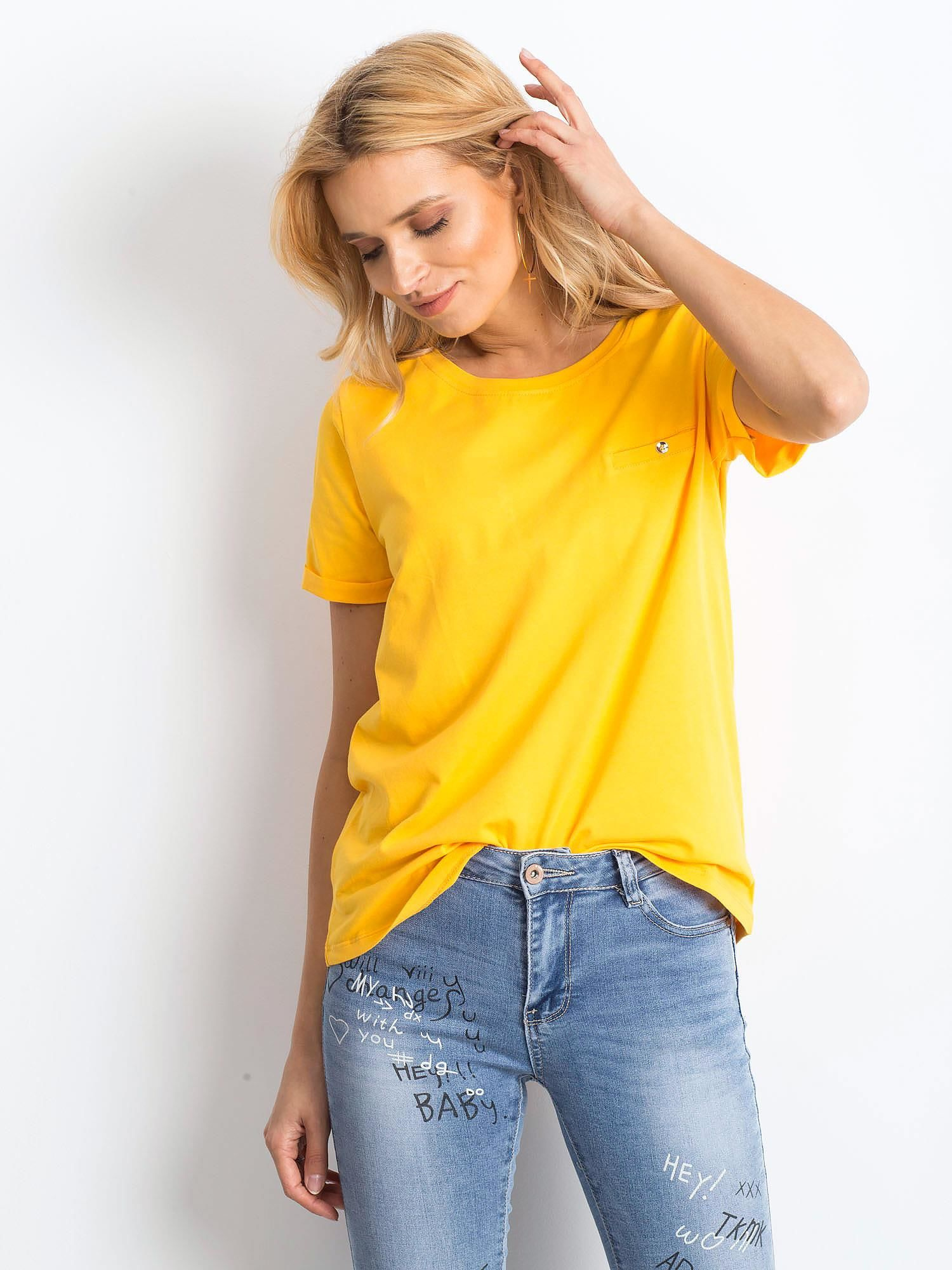 T-shirt Jasny pomarańczowy