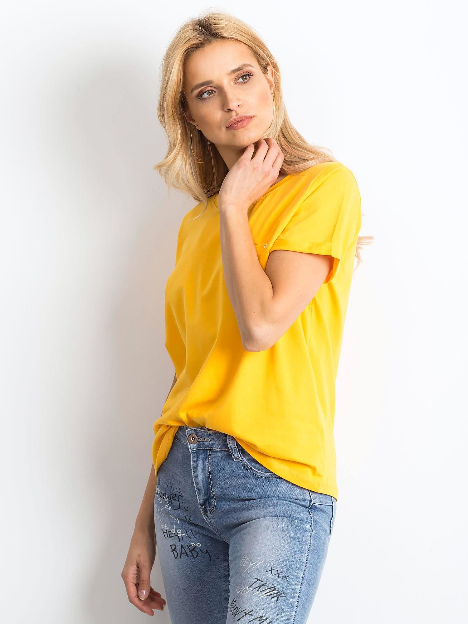 T-shirt Jasny pomarańczowy