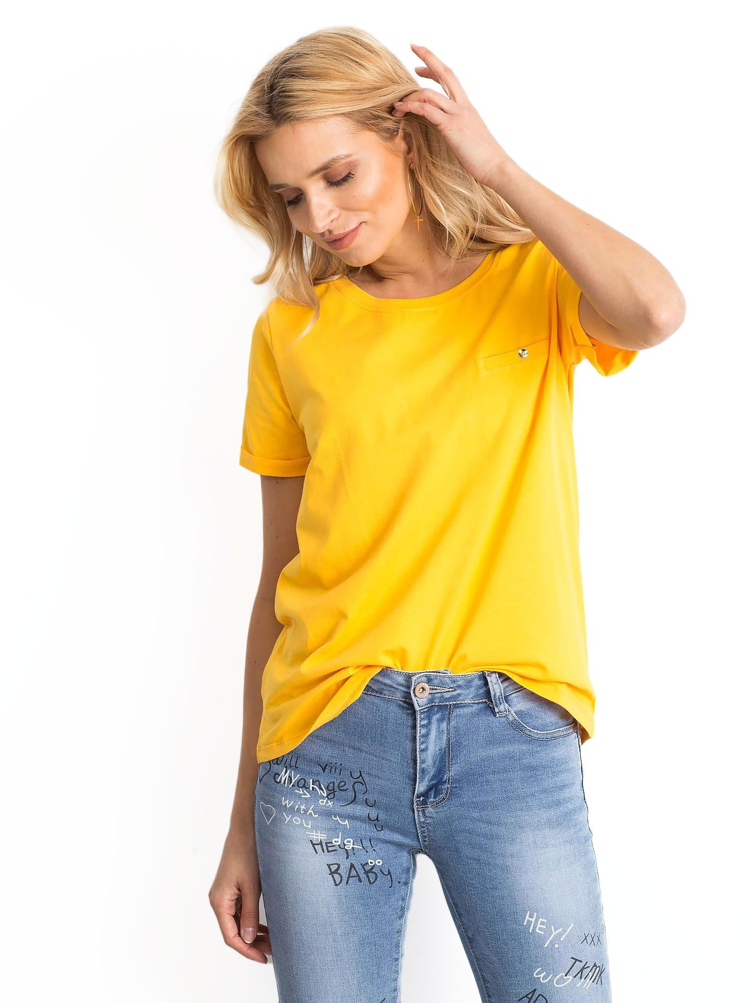 T-shirt Jasny pomarańczowy