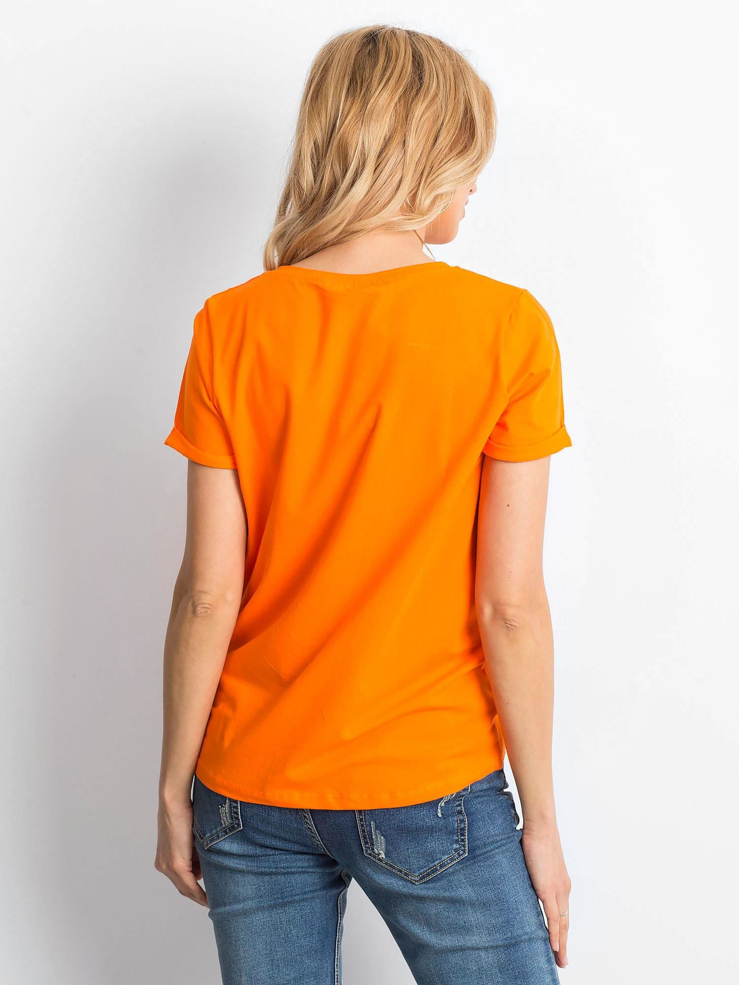 T-shirt Pomarańczowy