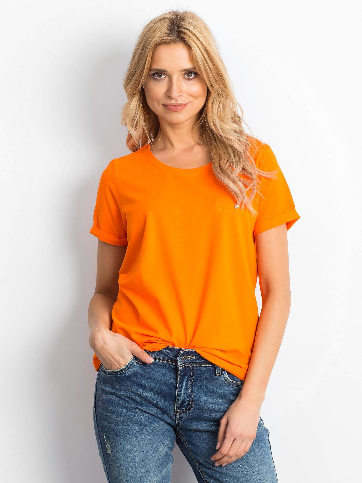 T-shirt Pomarańczowy
