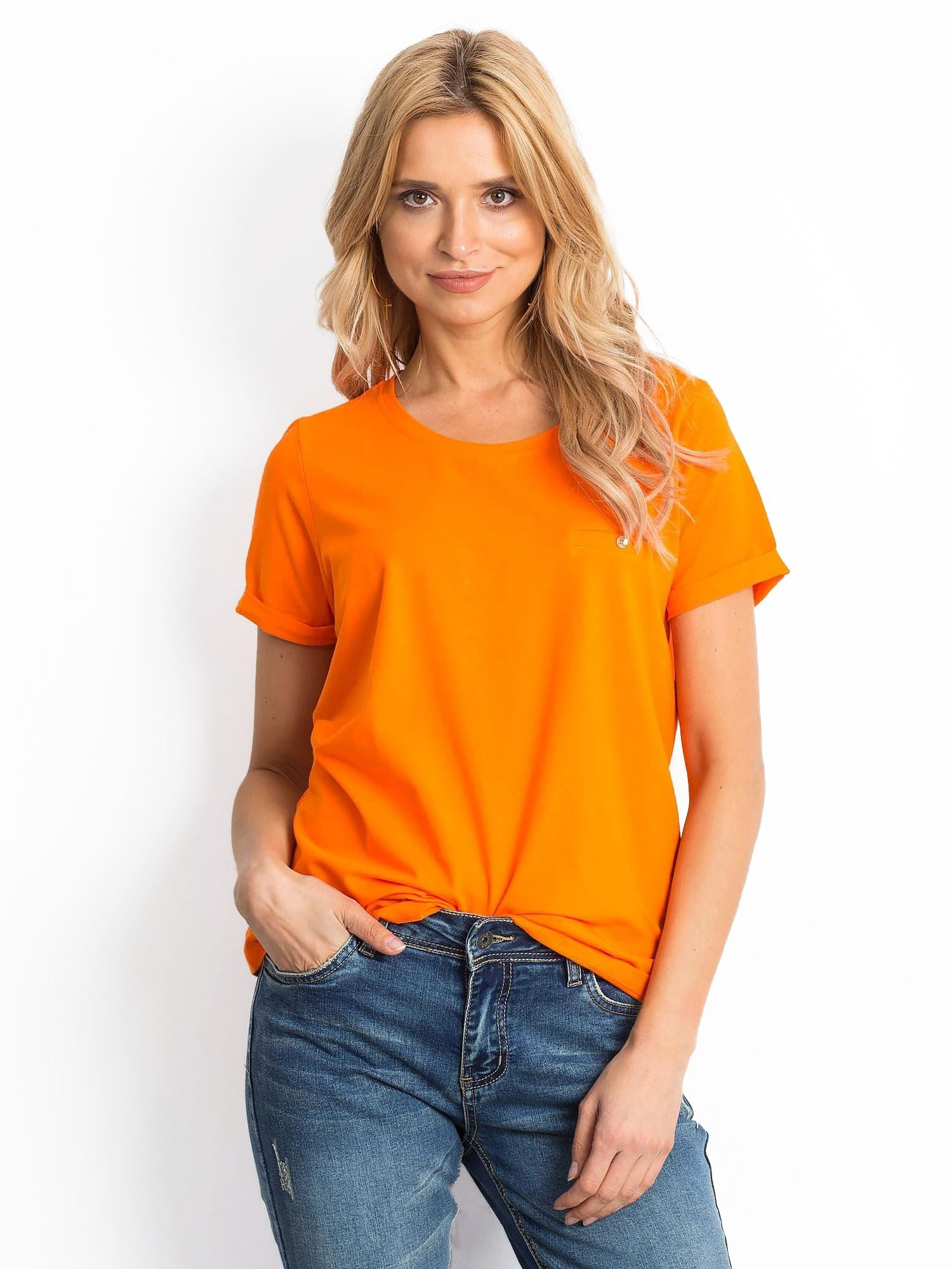 T-shirt Pomarańczowy