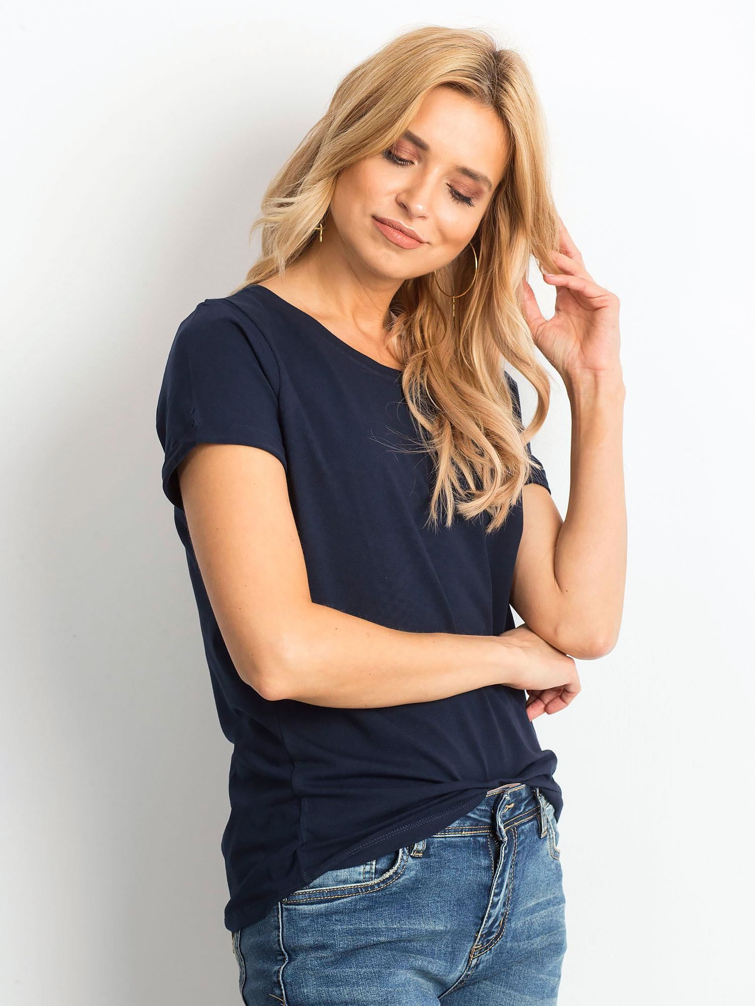 T-shirt Granatowy