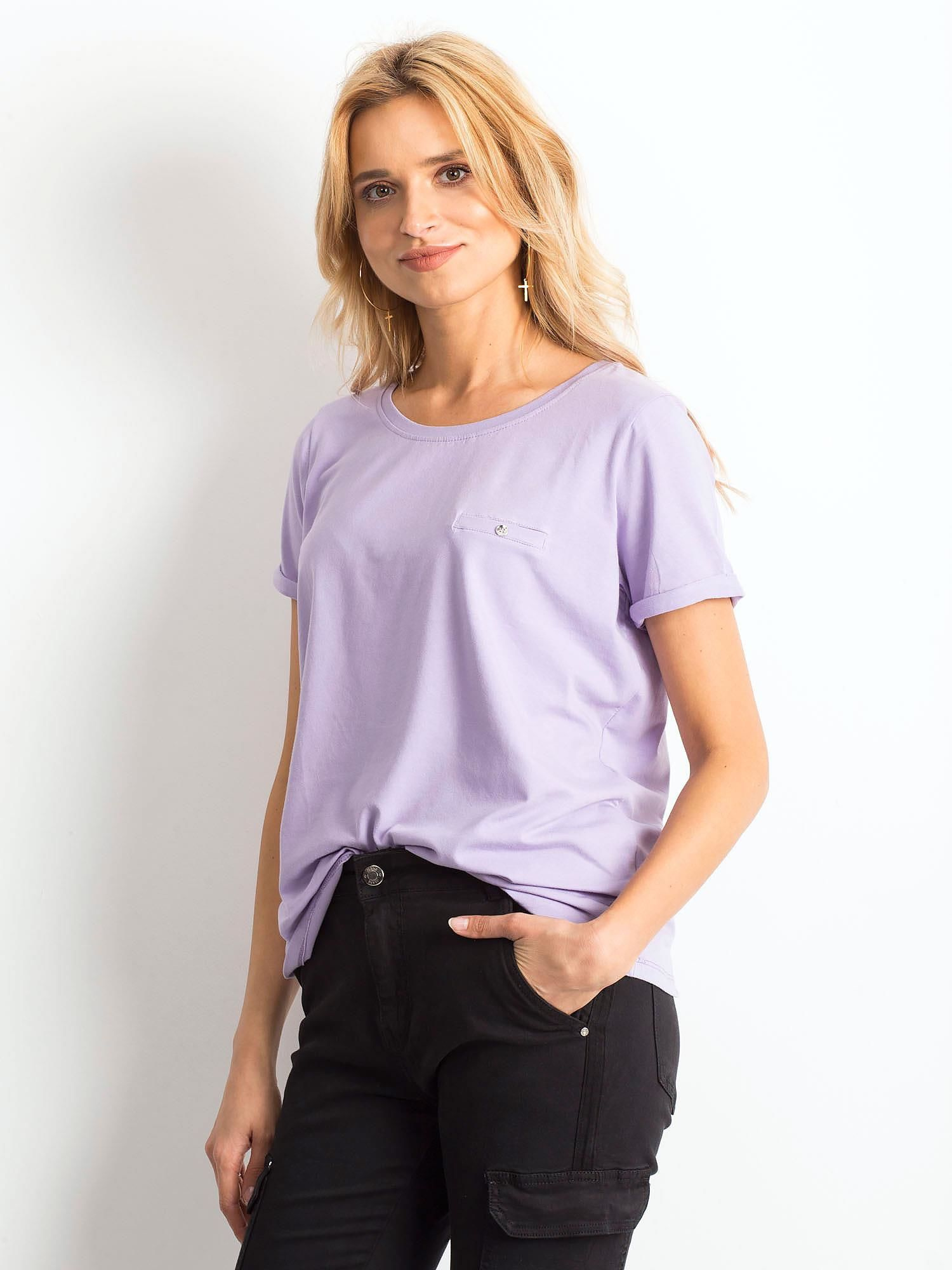 T-shirt Jasny fioletowy