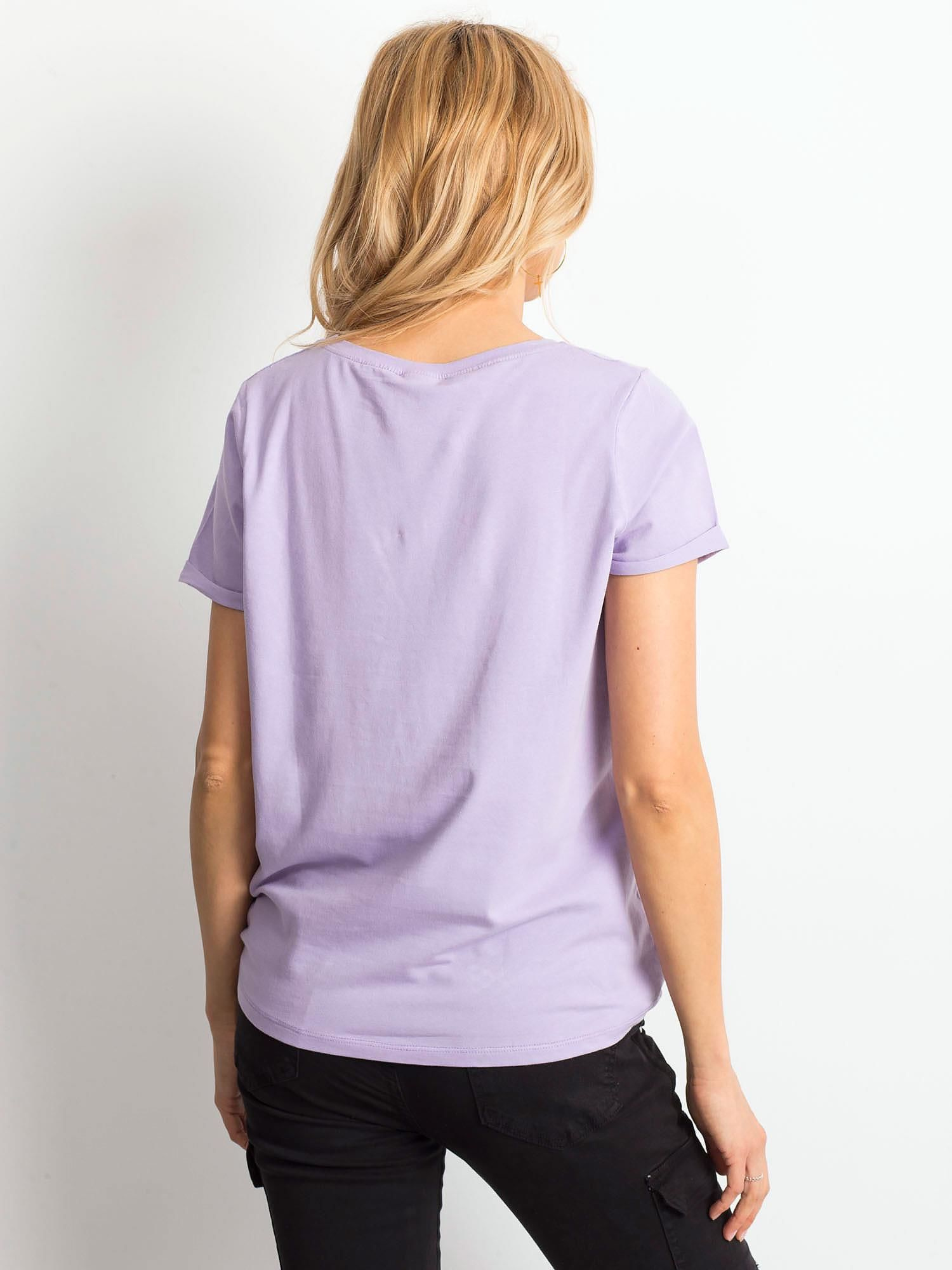 T-shirt Jasny fioletowy