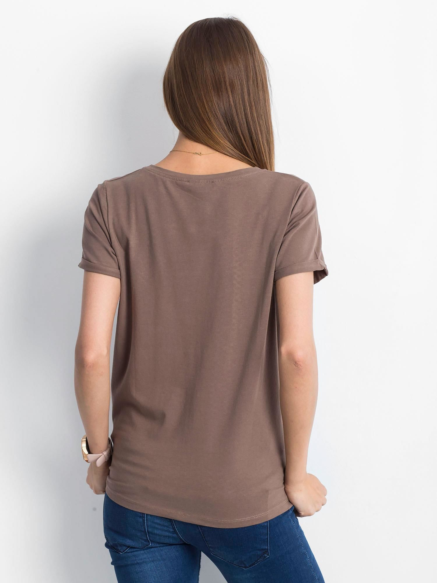 T-shirt Brązowy