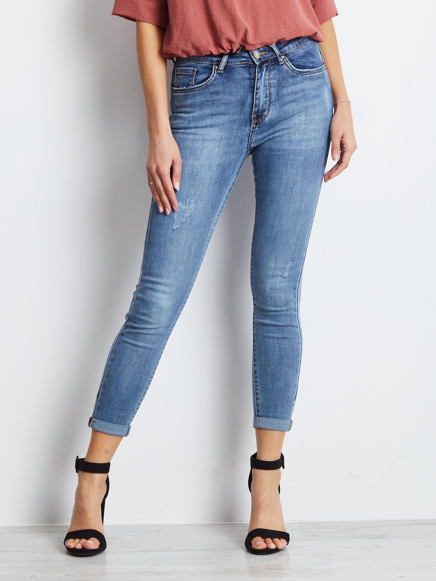 Spodnie jeans Niebieski
