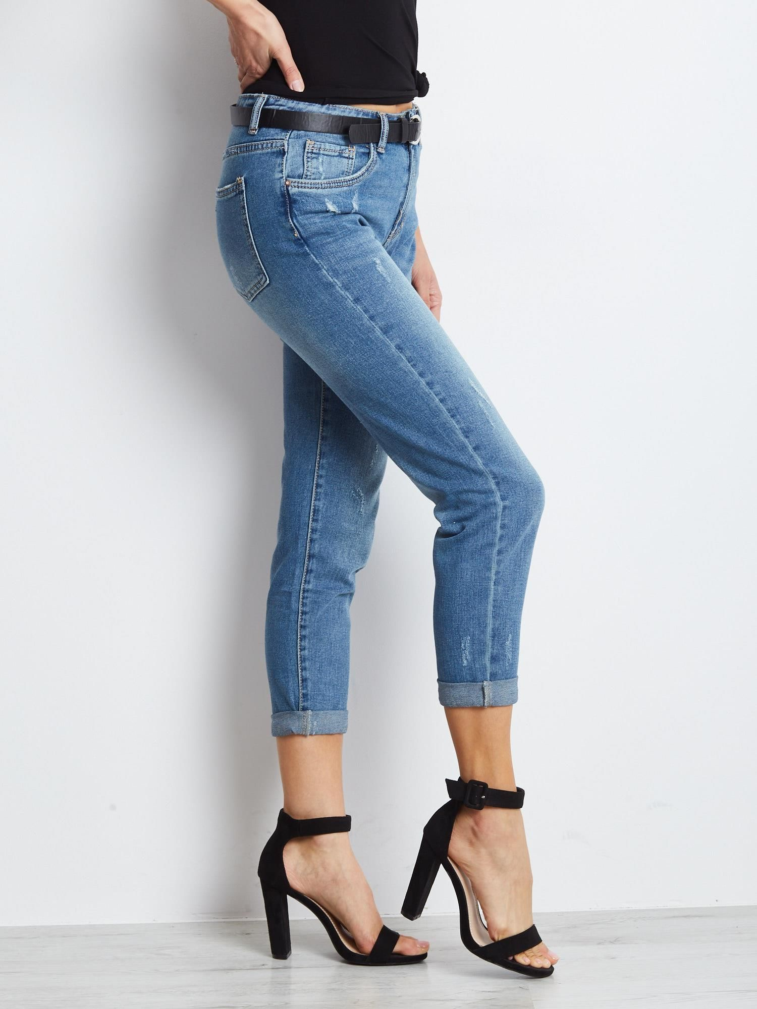 Spodnie jeans Niebieski