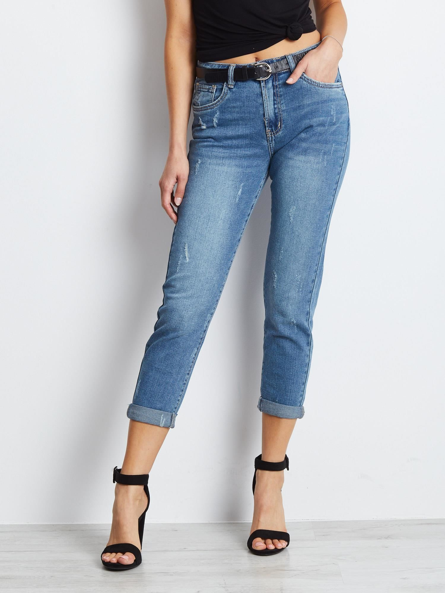 Spodnie jeans Niebieski