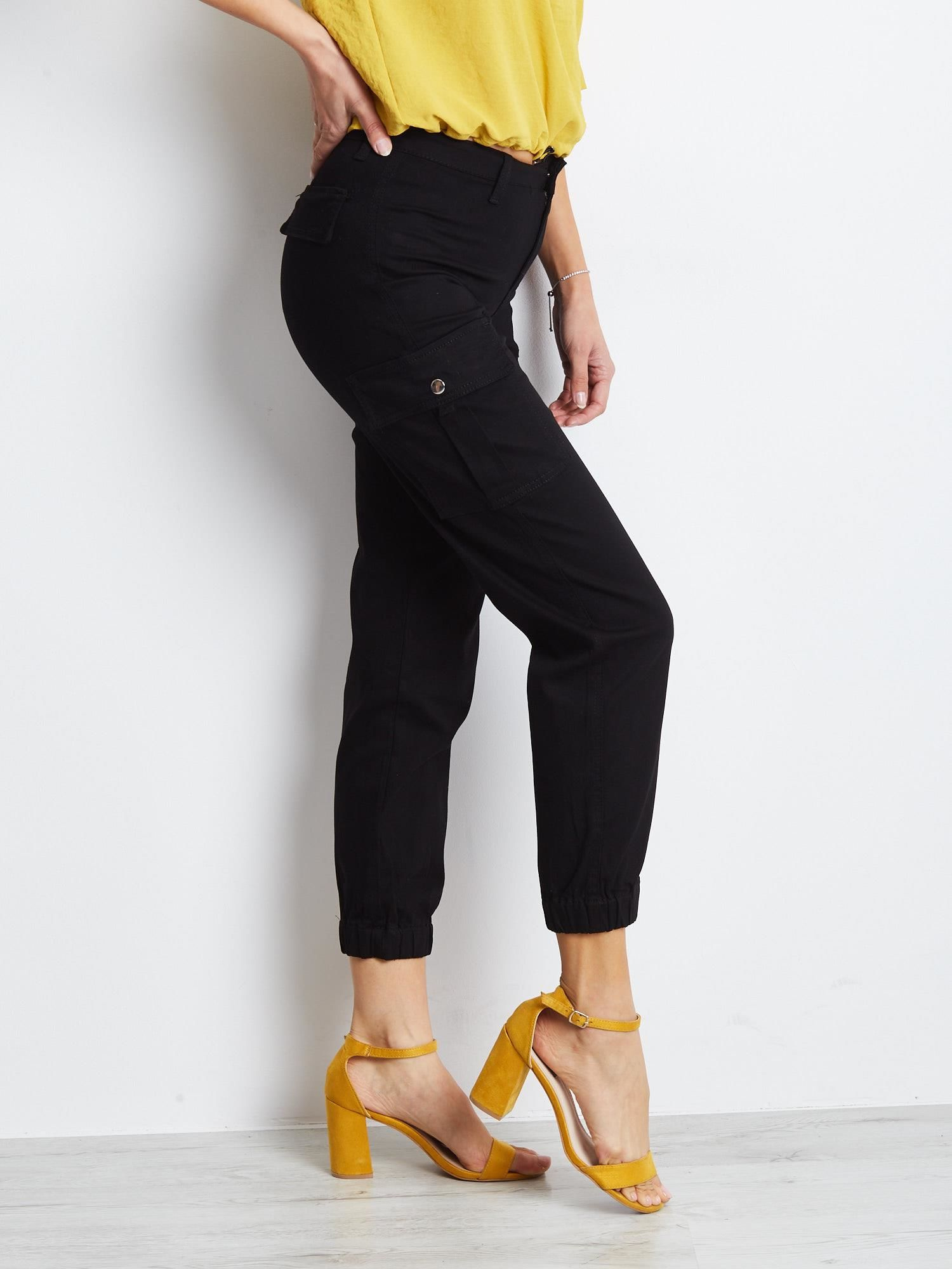 Spodnie jeans Czarny