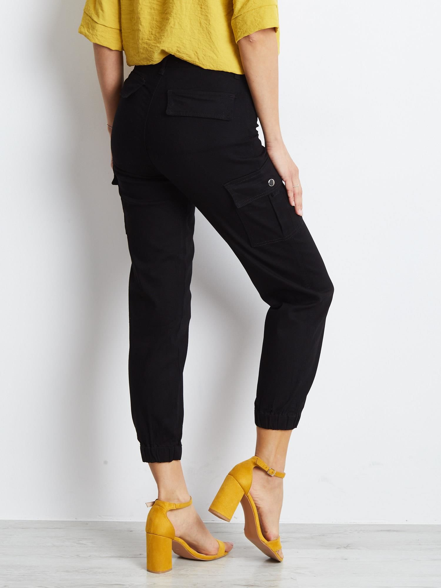 Spodnie jeans Czarny