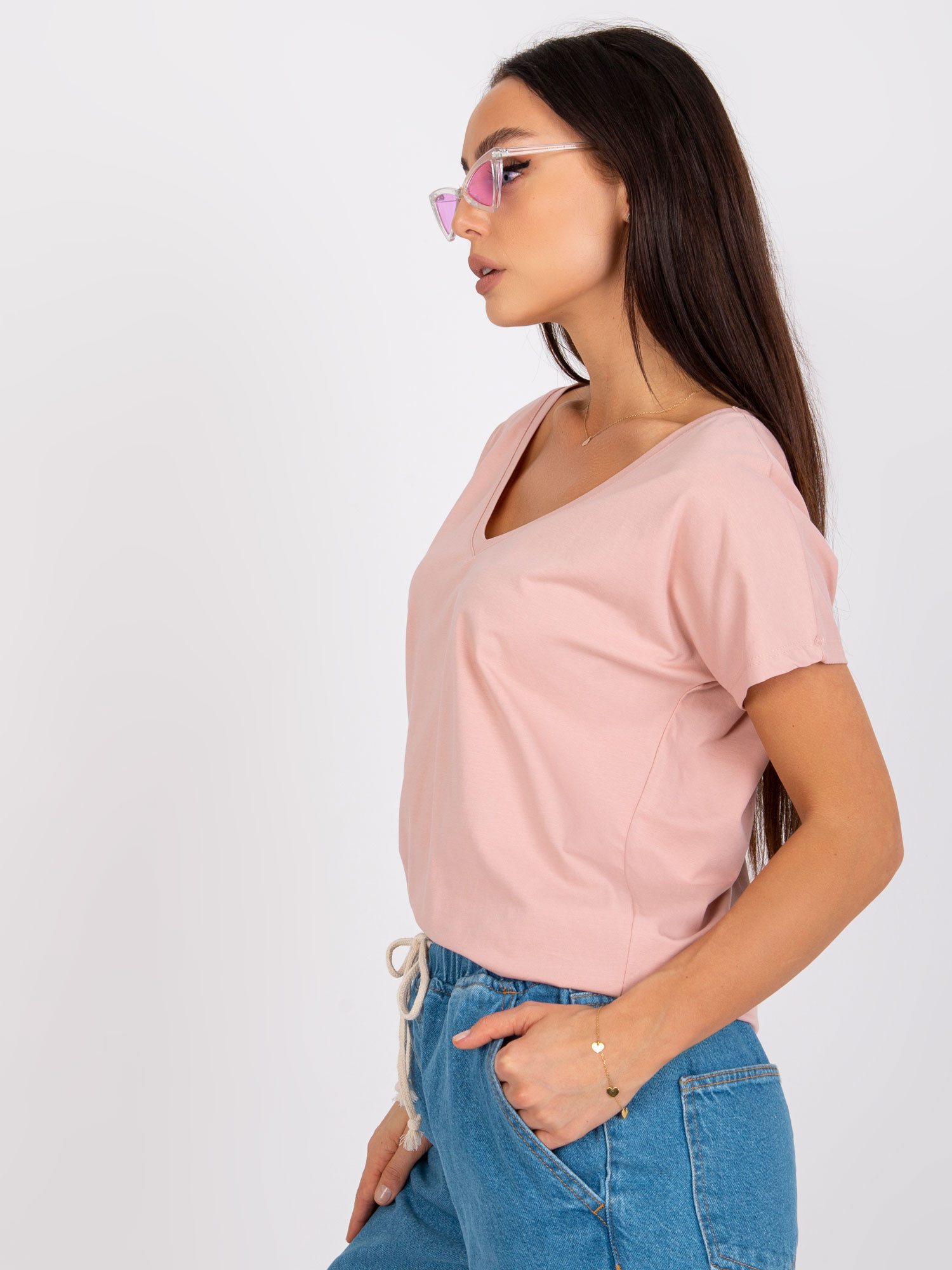 T-shirt Jasny różowy