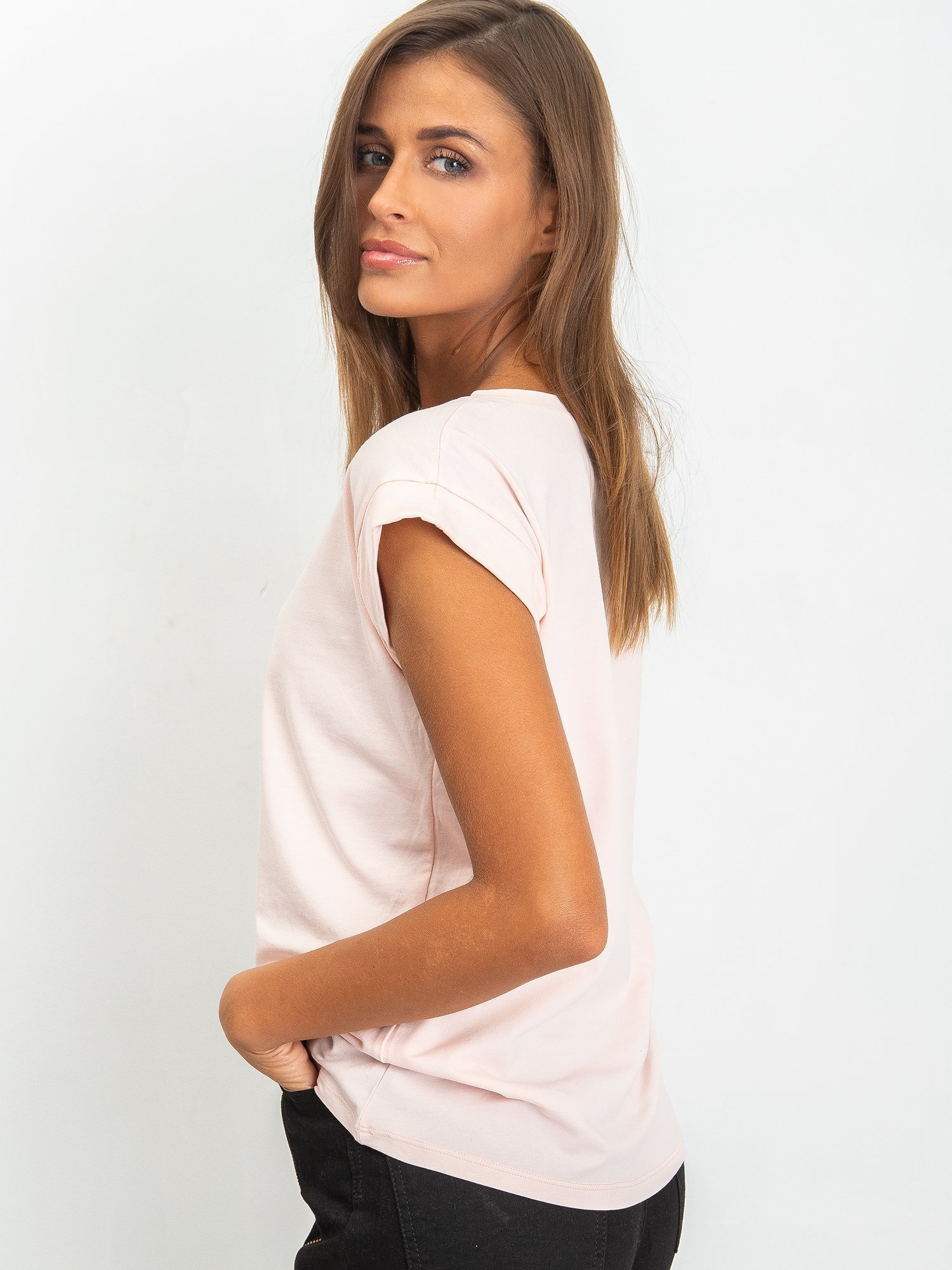 T-shirt Jasny różowy