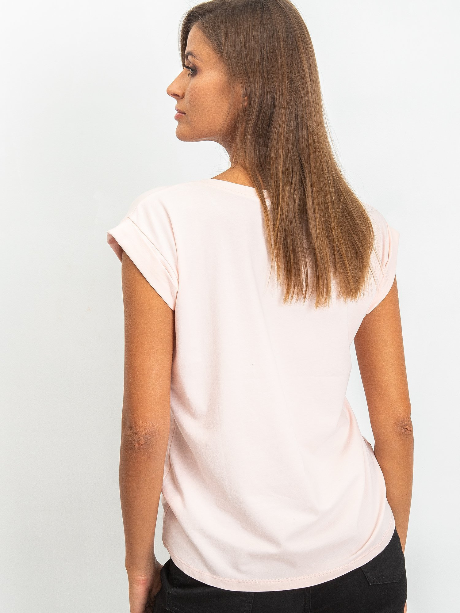 T-shirt Jasny różowy