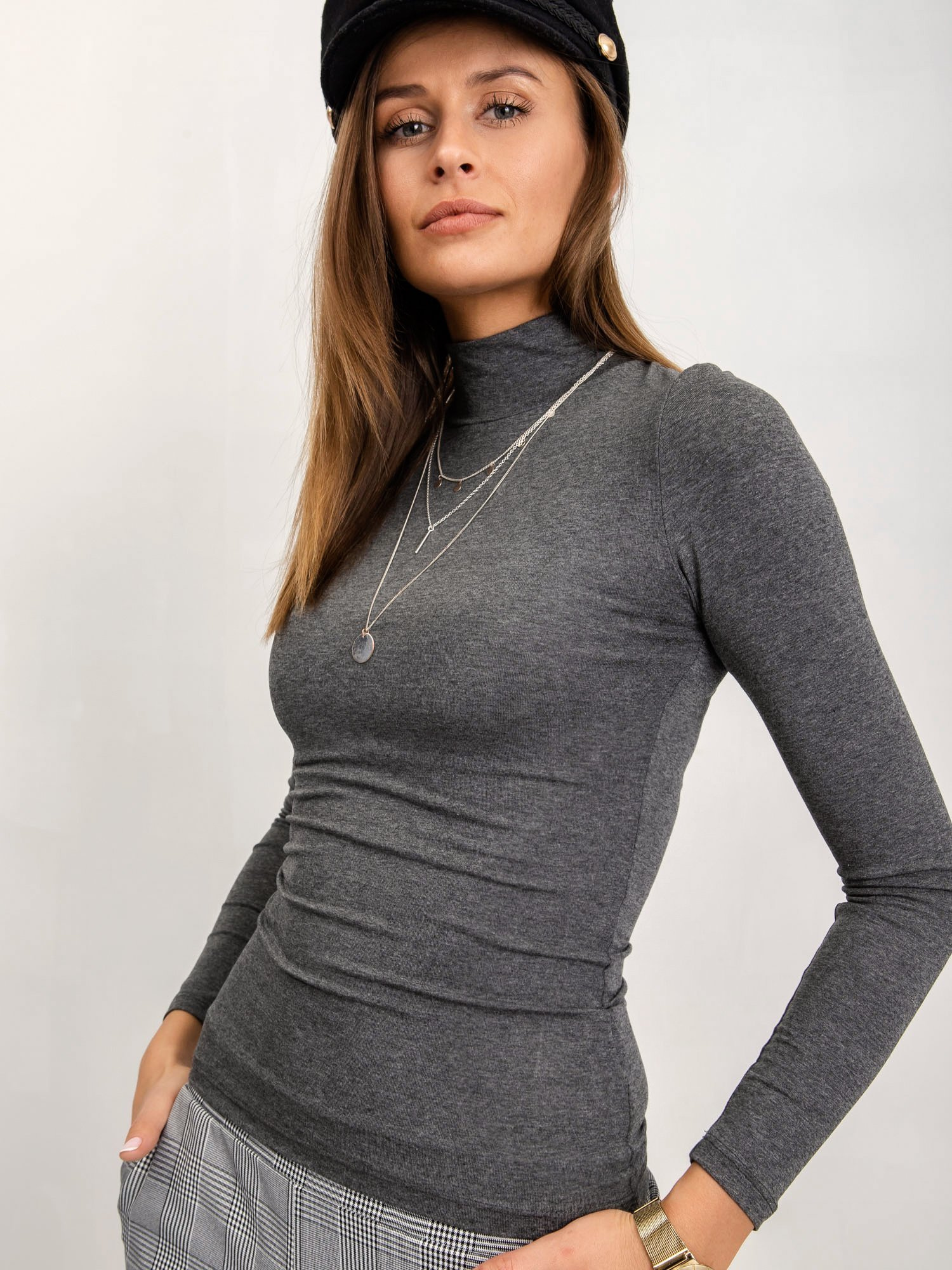 Bluzka Ciemny szary