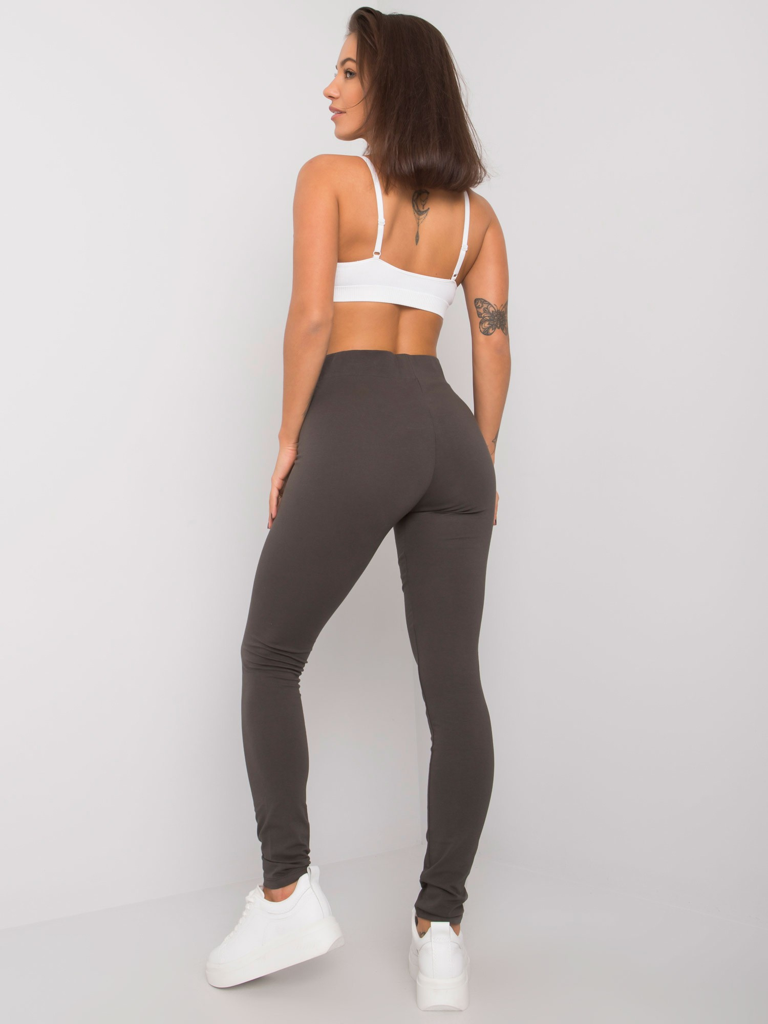 Leginsy Ciemny khaki