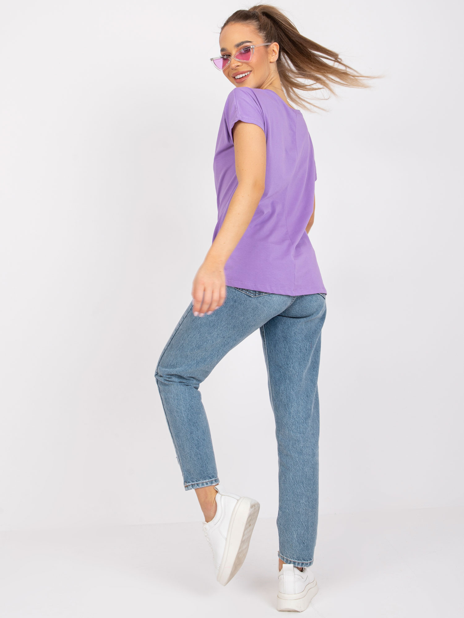 T-shirt Jasny fioletowy