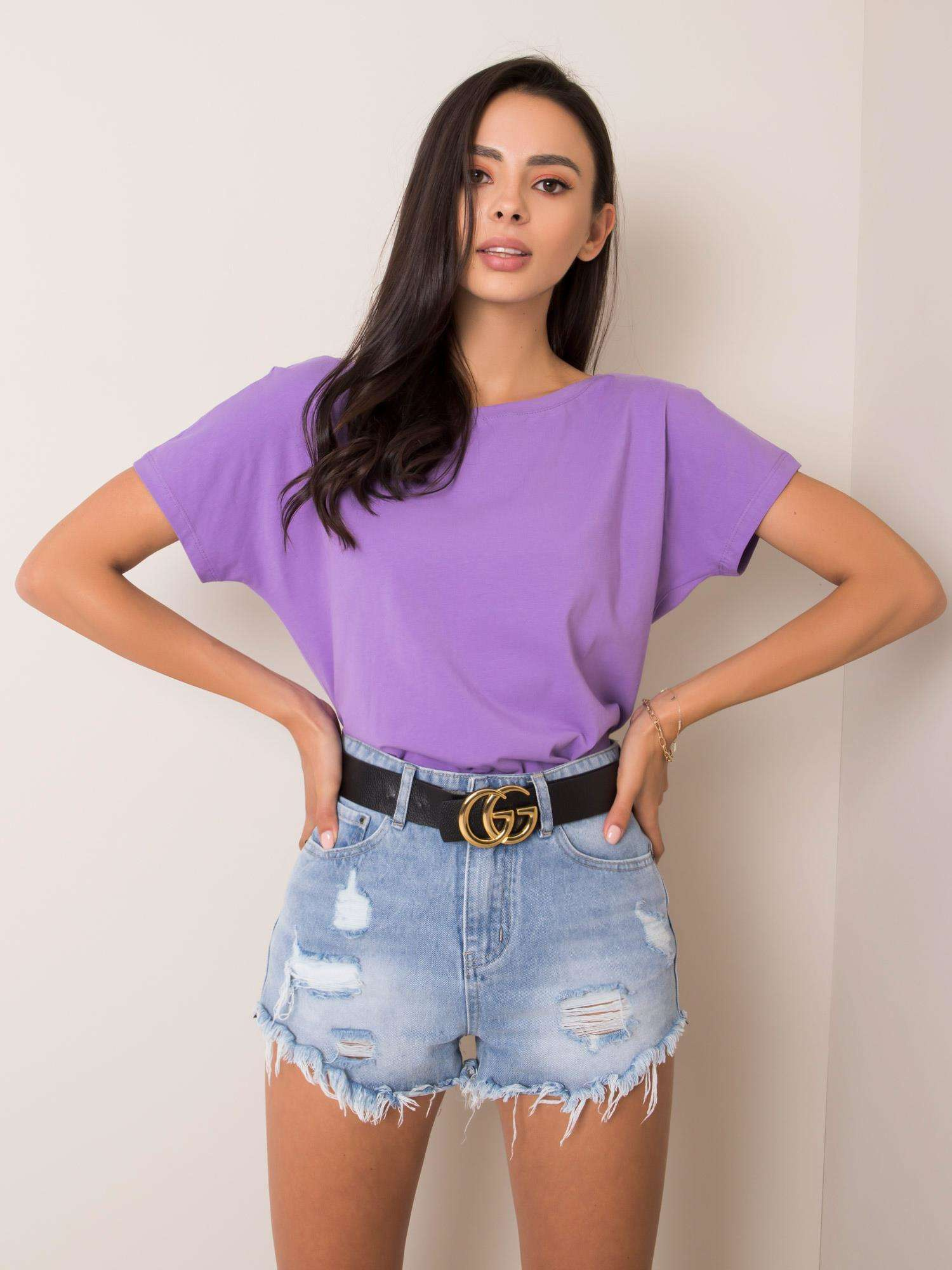 T-shirt Fioletowy