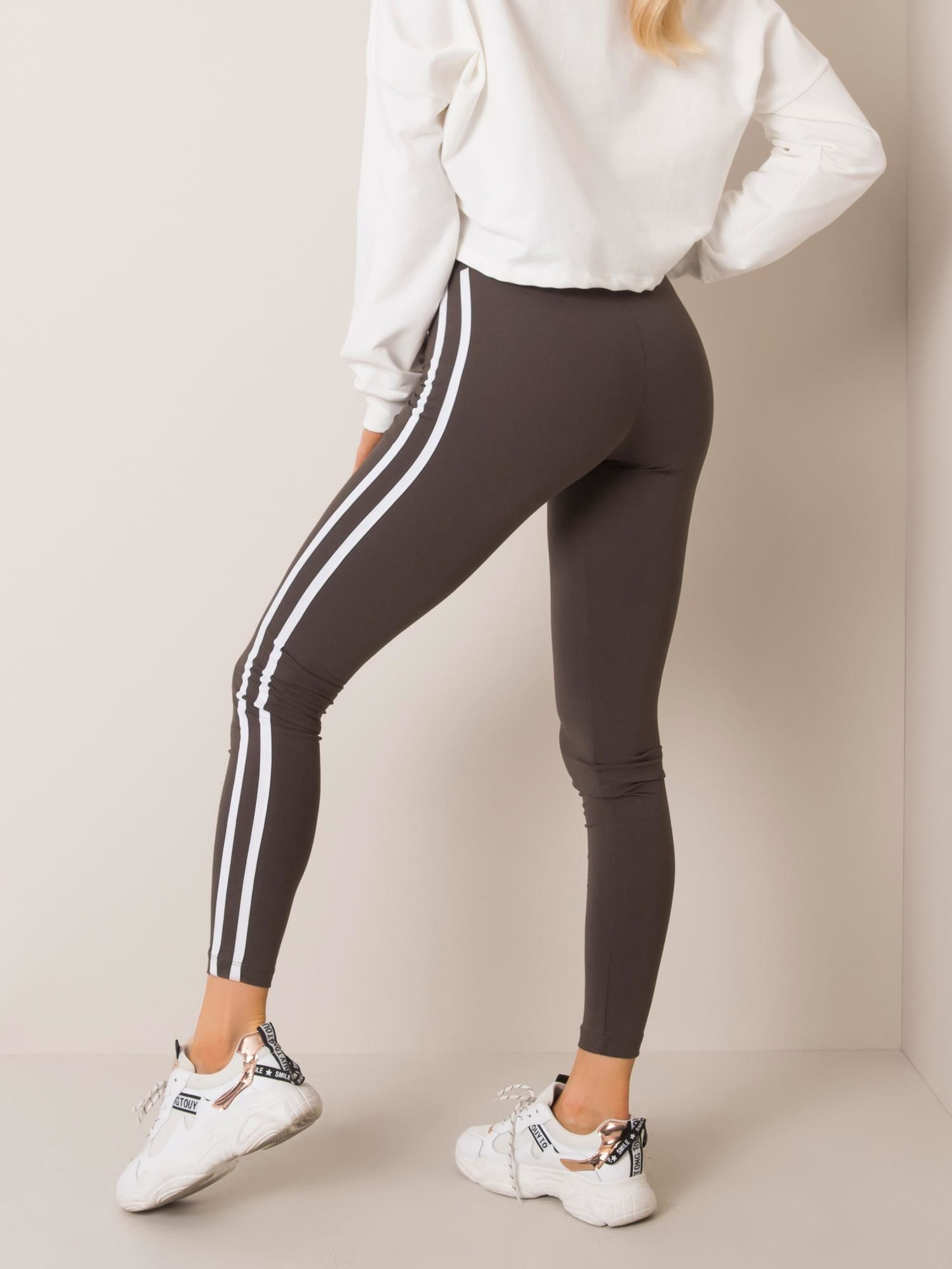 Leginsy Ciemny khaki