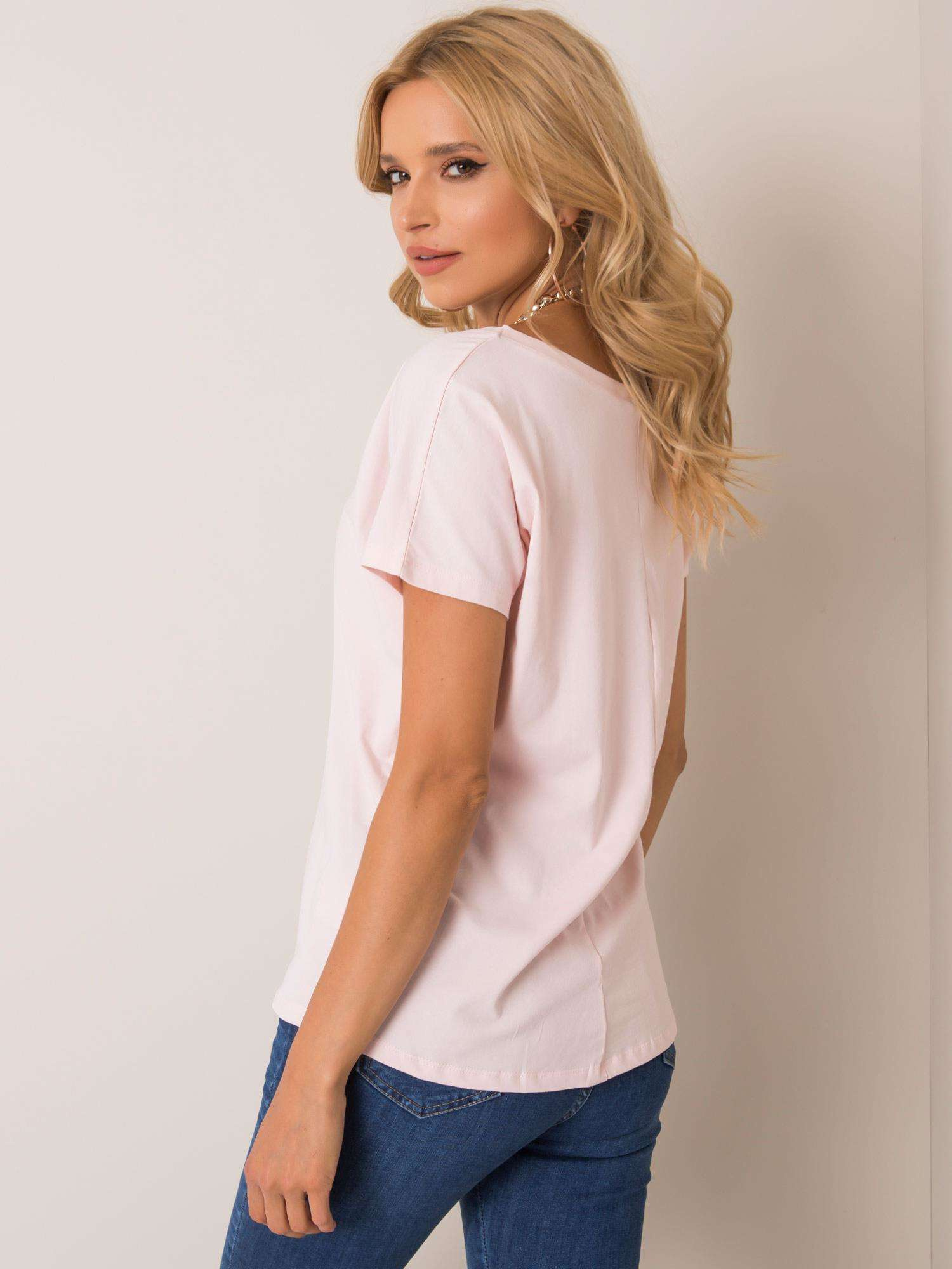 T-shirt Jasny różowy