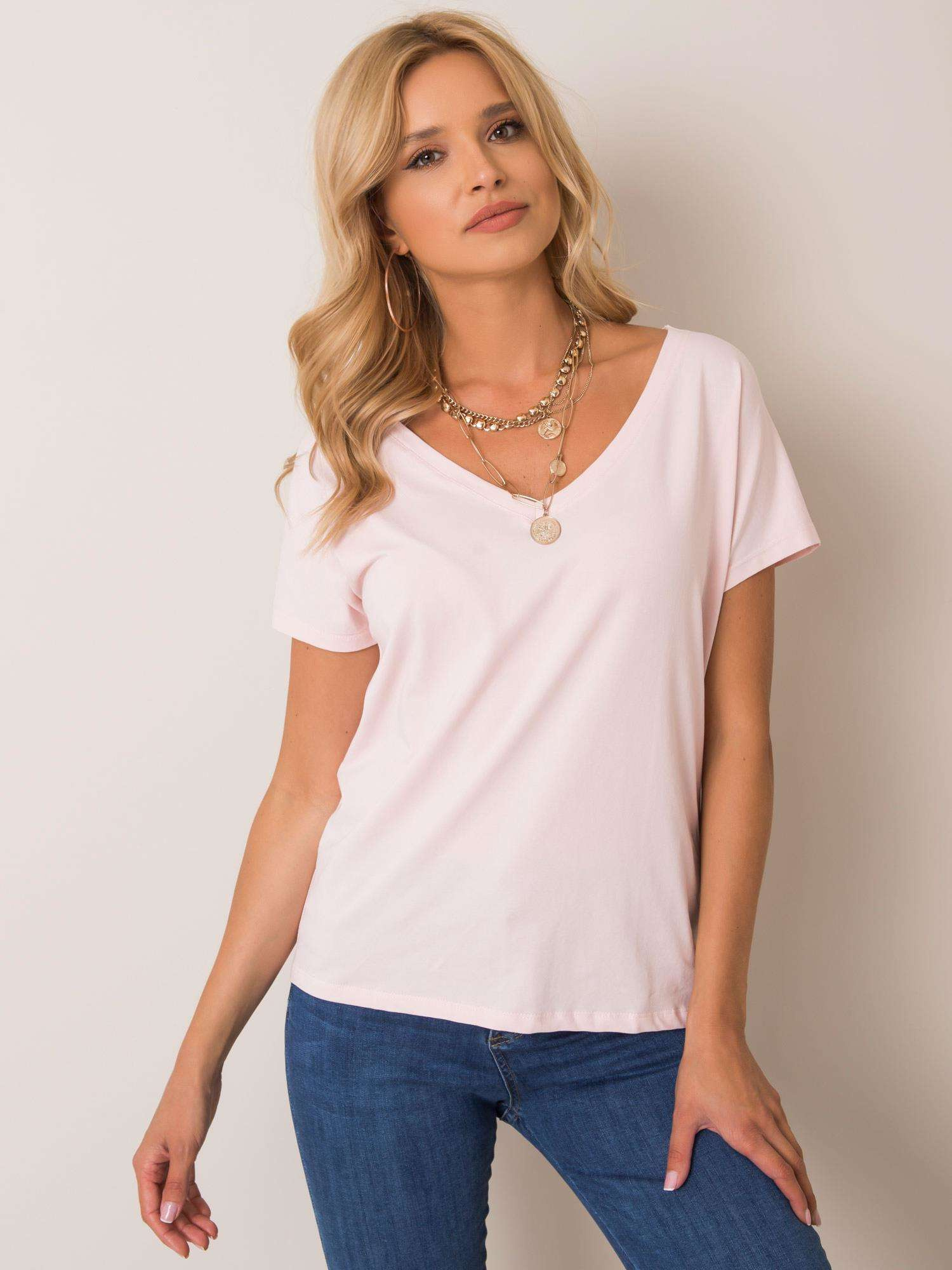 T-shirt Jasny różowy