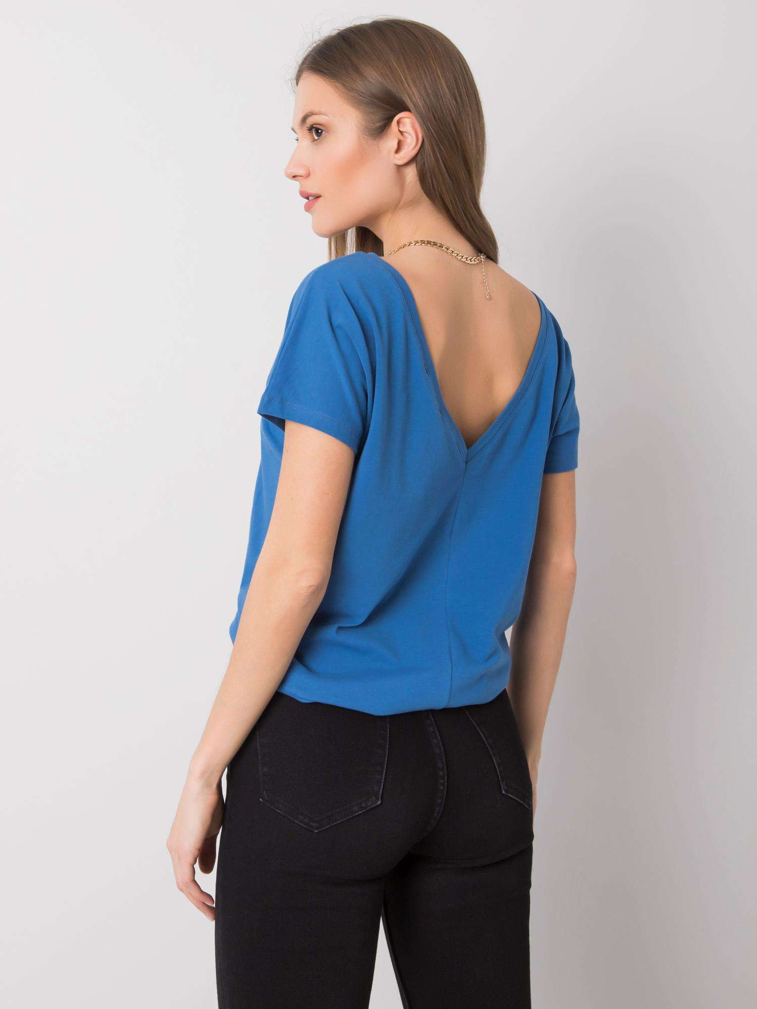 T-shirt Ciemny niebieski