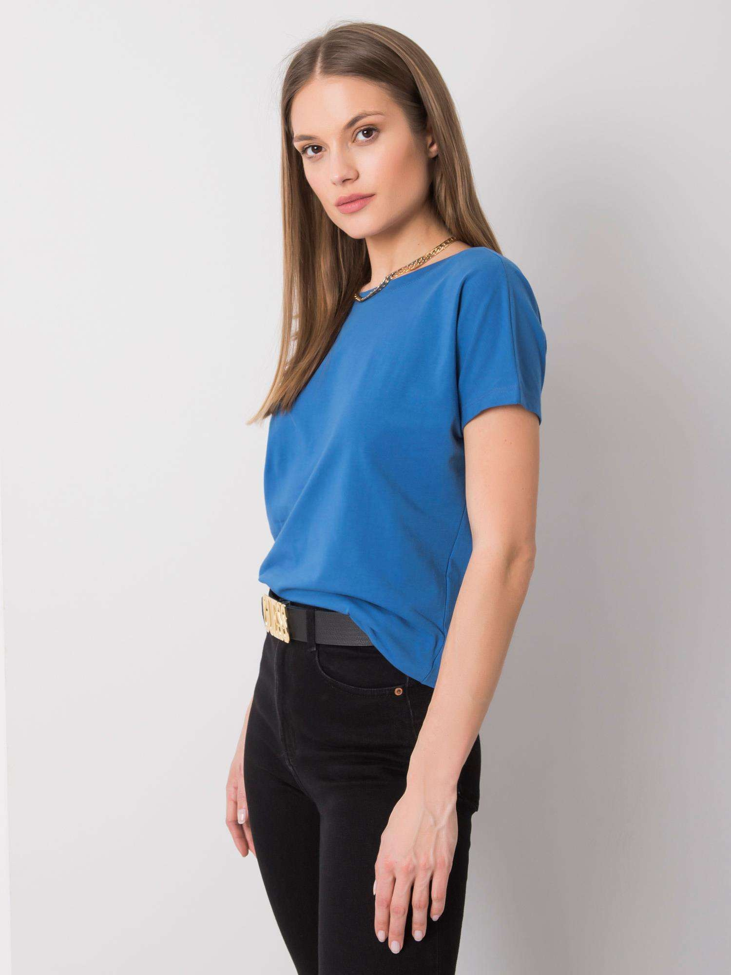 T-shirt Ciemny niebieski