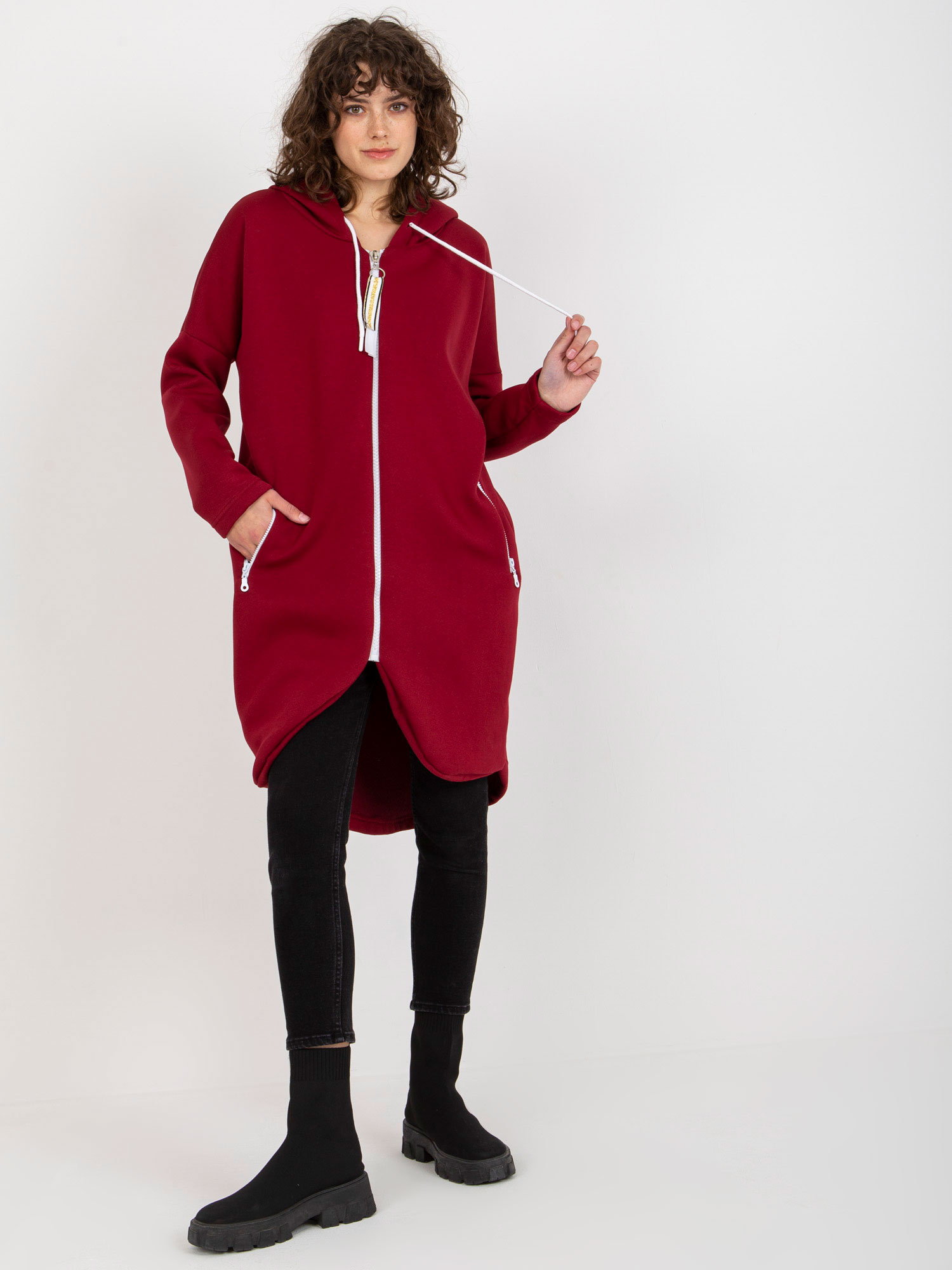Bluza Bordowy