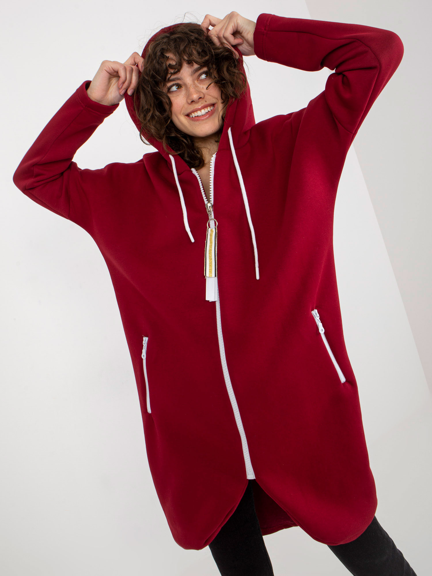 Bluza Bordowy