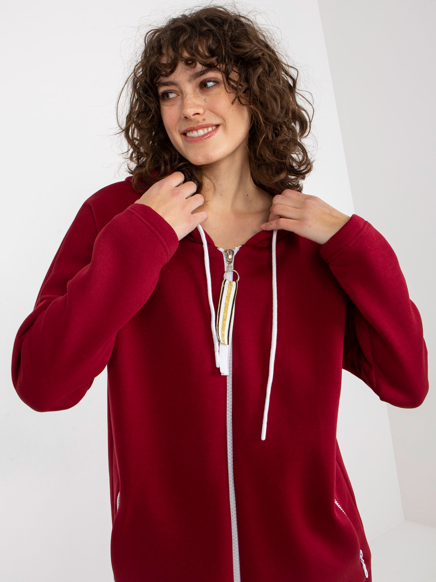 Bluza Bordowy