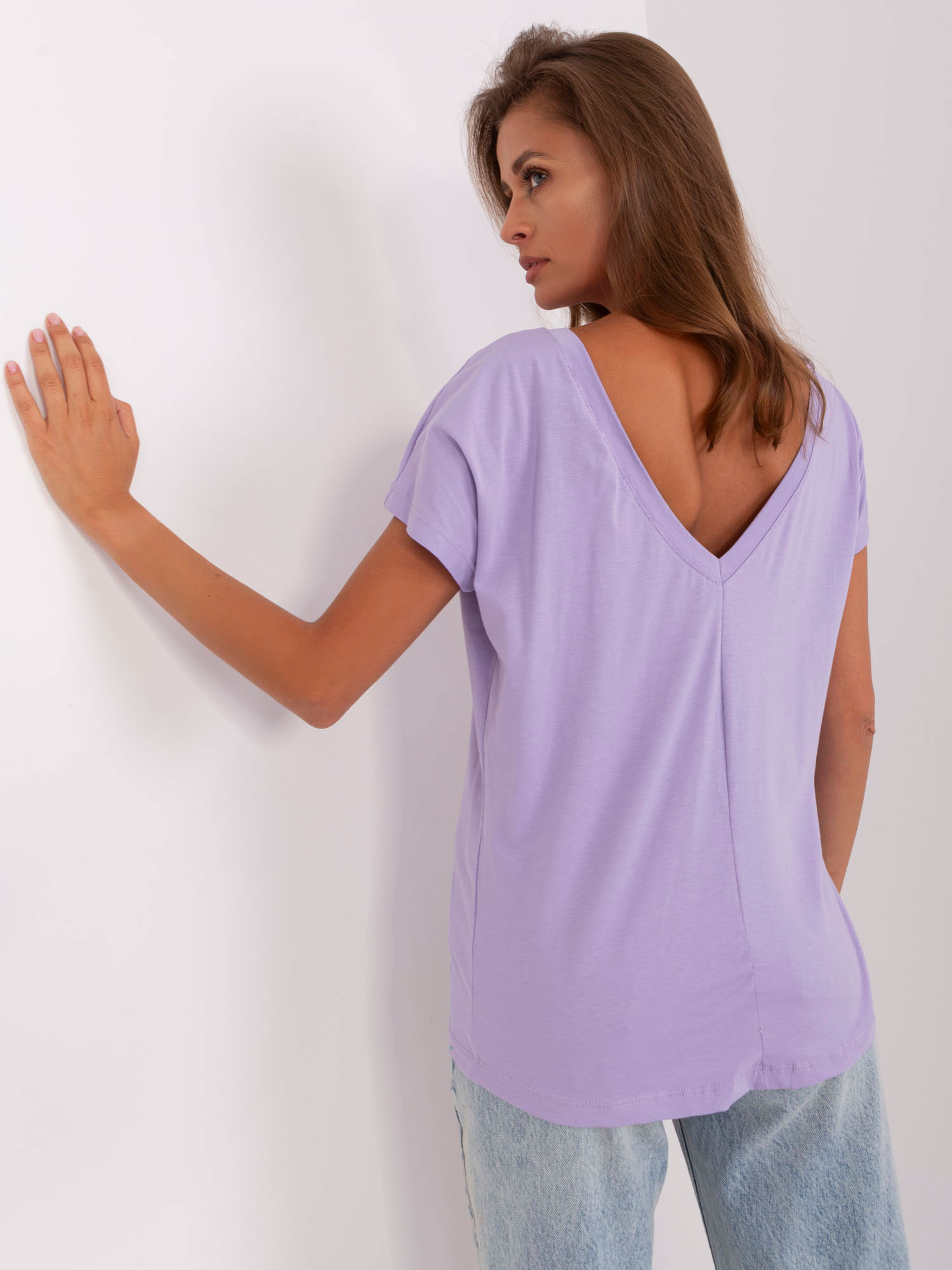 T-shirt Jasny fioletowy