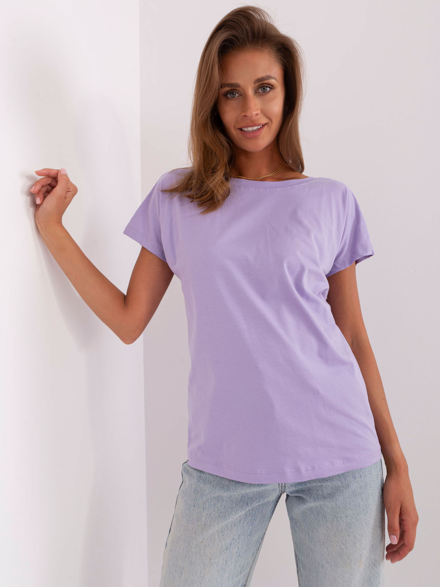 T-shirt Jasny fioletowy